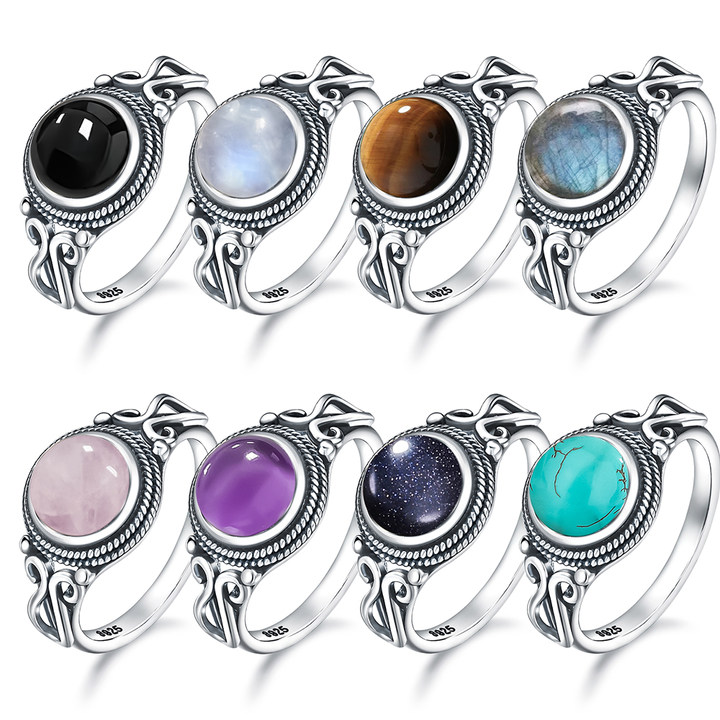 Vintage 925 Sterling Silver Ri - Turquoise Stone Ring 评论和价格