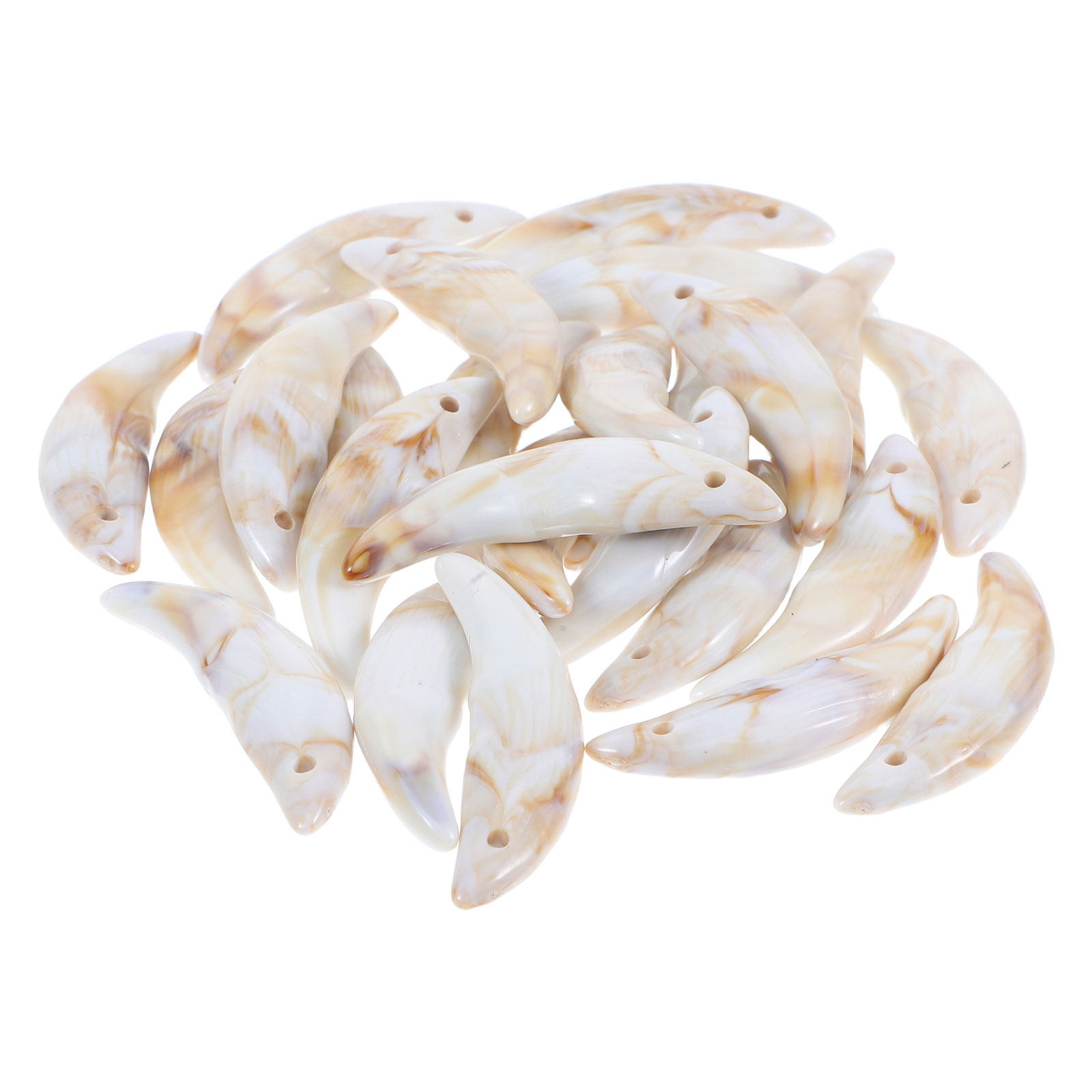 50Pcs Plastic Wolf Teeth Charm - Wolf Jewelry & Watches Tampa Reviews 评论和价格
