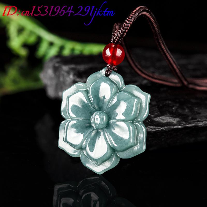 Burmese Jadeite Flower Pendant - Necklace Pendant 评论和价格
