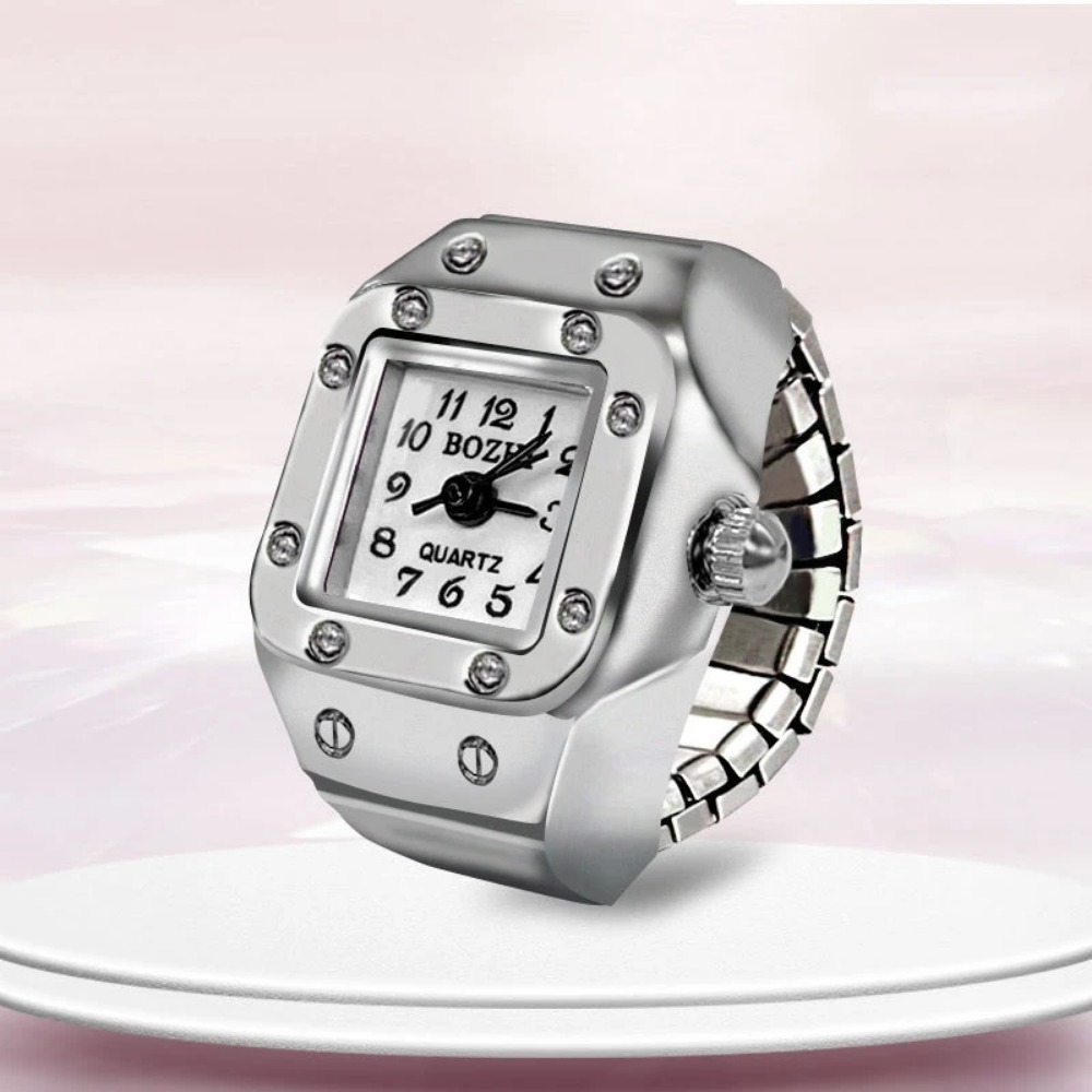 Creative Square Dial Ring Watc - Jewelry Watches For Men 评论和价格