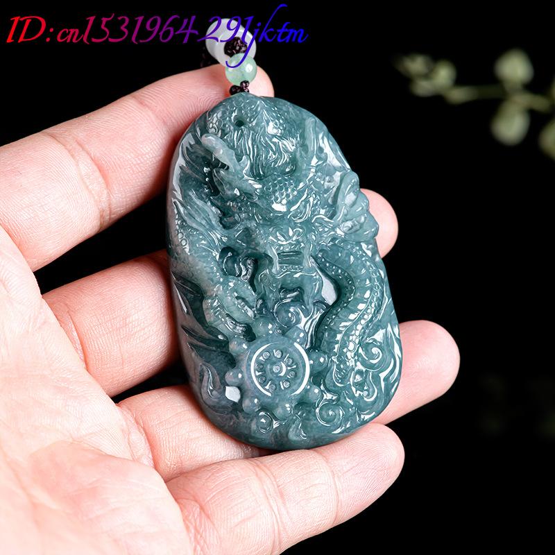 Burmese Jadeite Dragon Pendant - Necklace Pendant 评论和价格