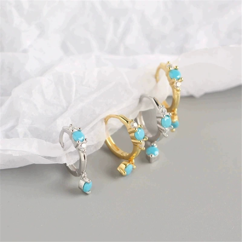 Cute Female Simulated Turquois - Turquoise Stone Ring 评论和价格