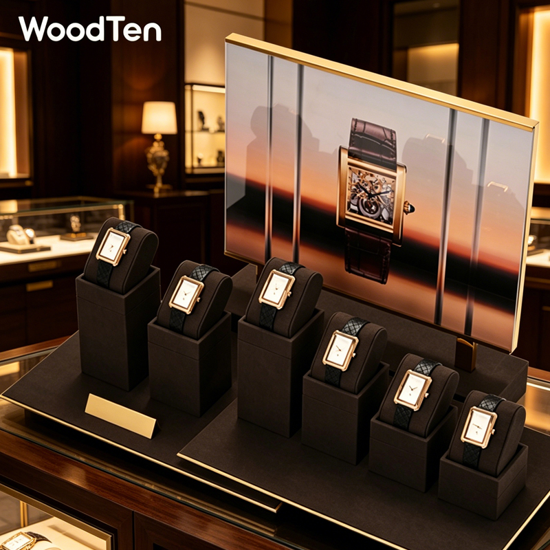 WoodTen Microfibe Watch Stand  - Jewelry Organizer Watches 评论和价格