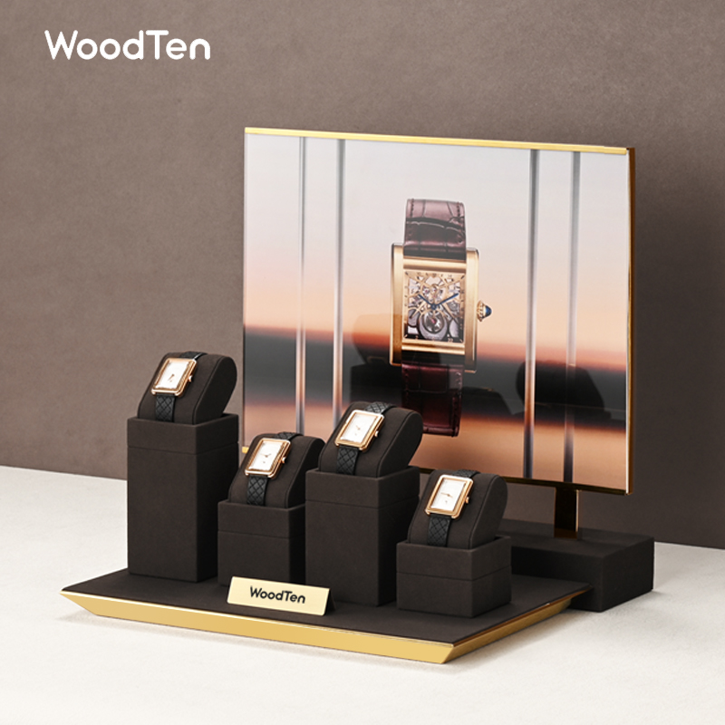 WoodTen Microfibe Watch Stand  - Jewelry Organizer Watches 评论和价格