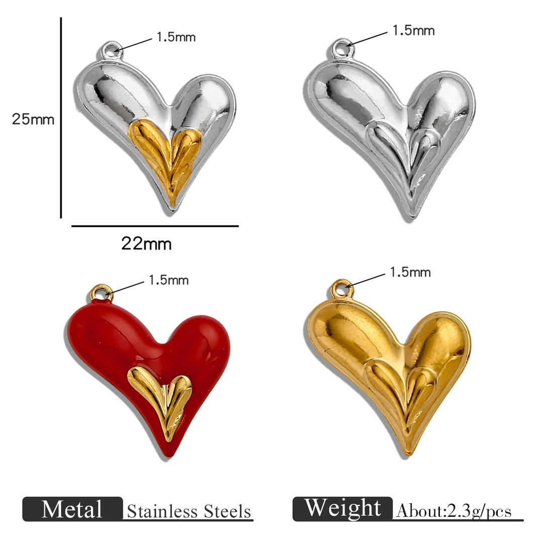 5Pcs Stainless Steel Heart Wat - Moon Star Earrings 评论和价格