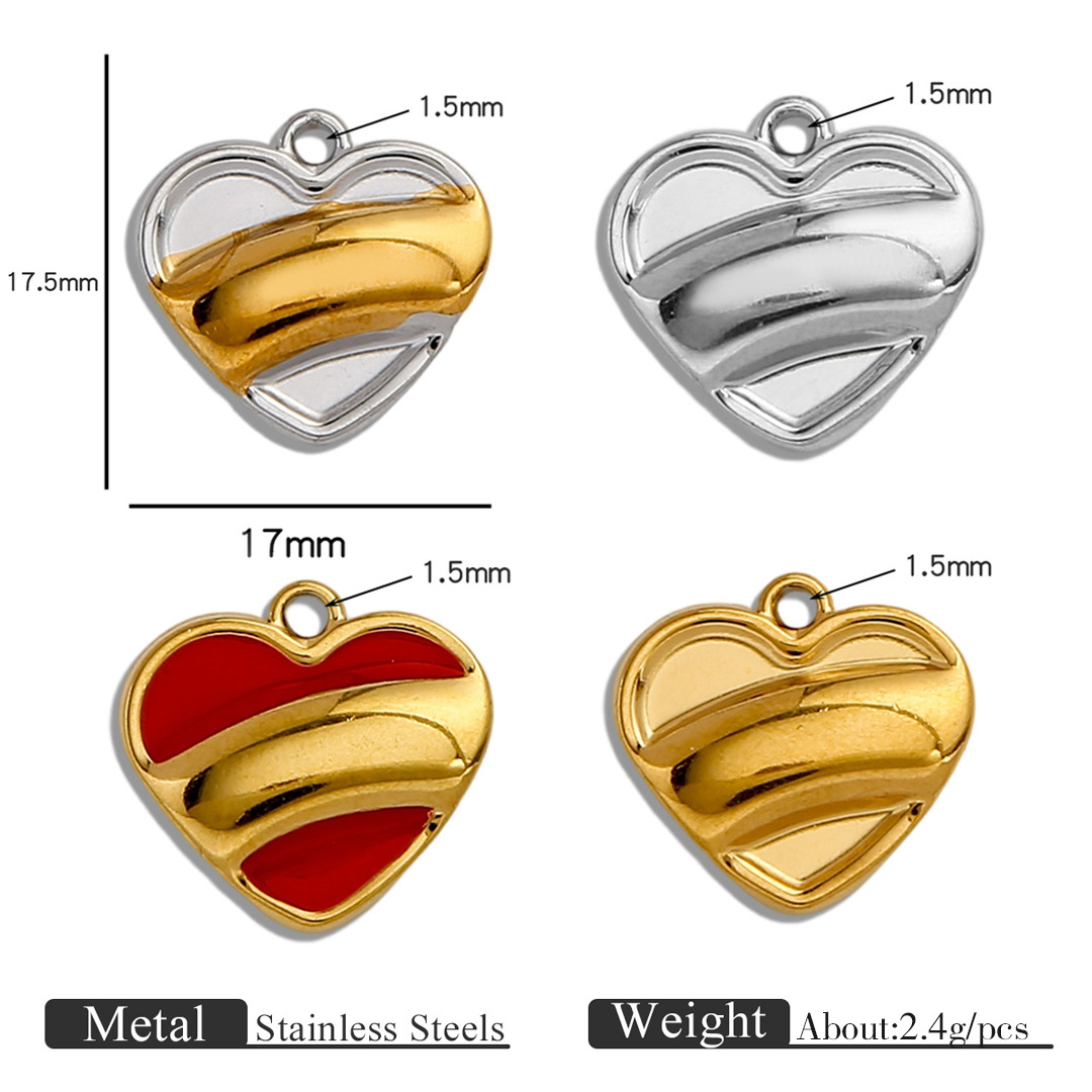 5Pcs Stainless Steel Heart Wat - Moon Star Earrings 评论和价格