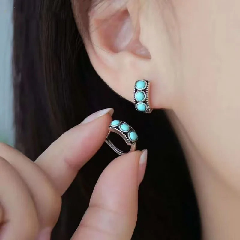 Vintage Imitation Turquoise Ho - Turquoise Stone Ring 评论和价格