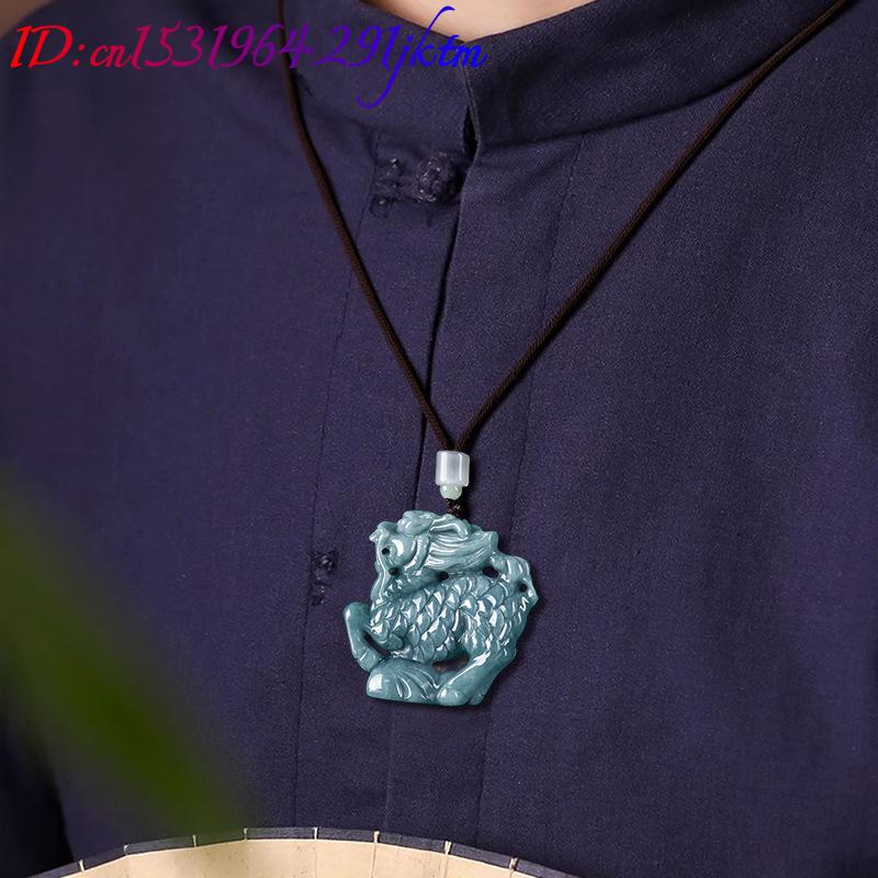 Burmese Jadeite Kylin Pendant  - Necklace Pendant 评论和价格