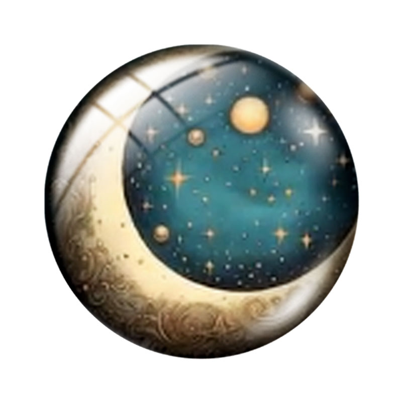 MOON and STARS 12/18/20/25mm g - Moon Star Earrings 评论和价格